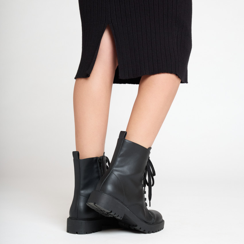 Lange effen rok met zijsplit voor dames 