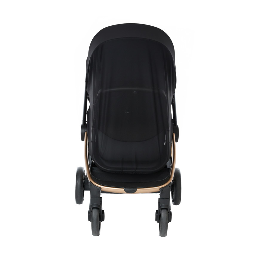 Muggenscherm Simone voor Kinderwagen - Zwart 