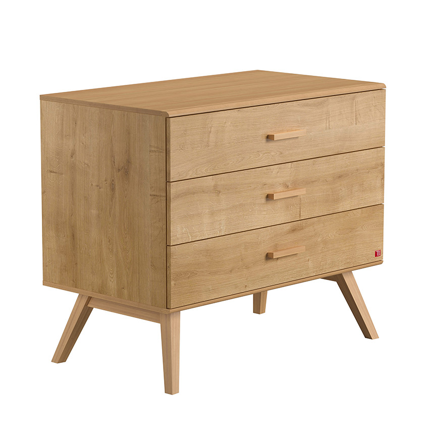 Commode 3 laden Nautis - Eiken Hout 
