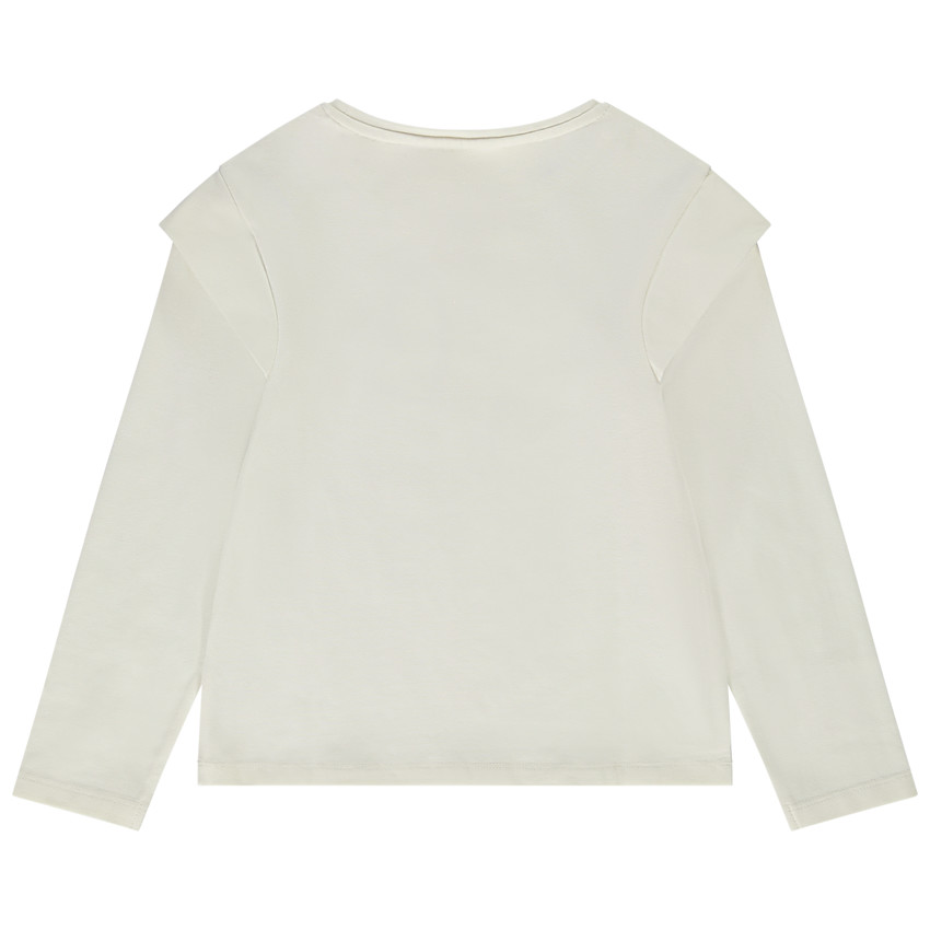 T-shirt met lange mouwen en hartjesprint voor meisjes 