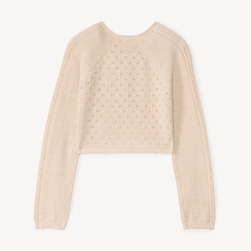 Gebreid bolerovest voor meisjes 