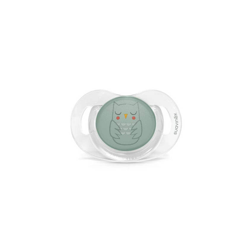 Sucette en silicone symétrique SxPro 0/6M - Bonhomia vert 