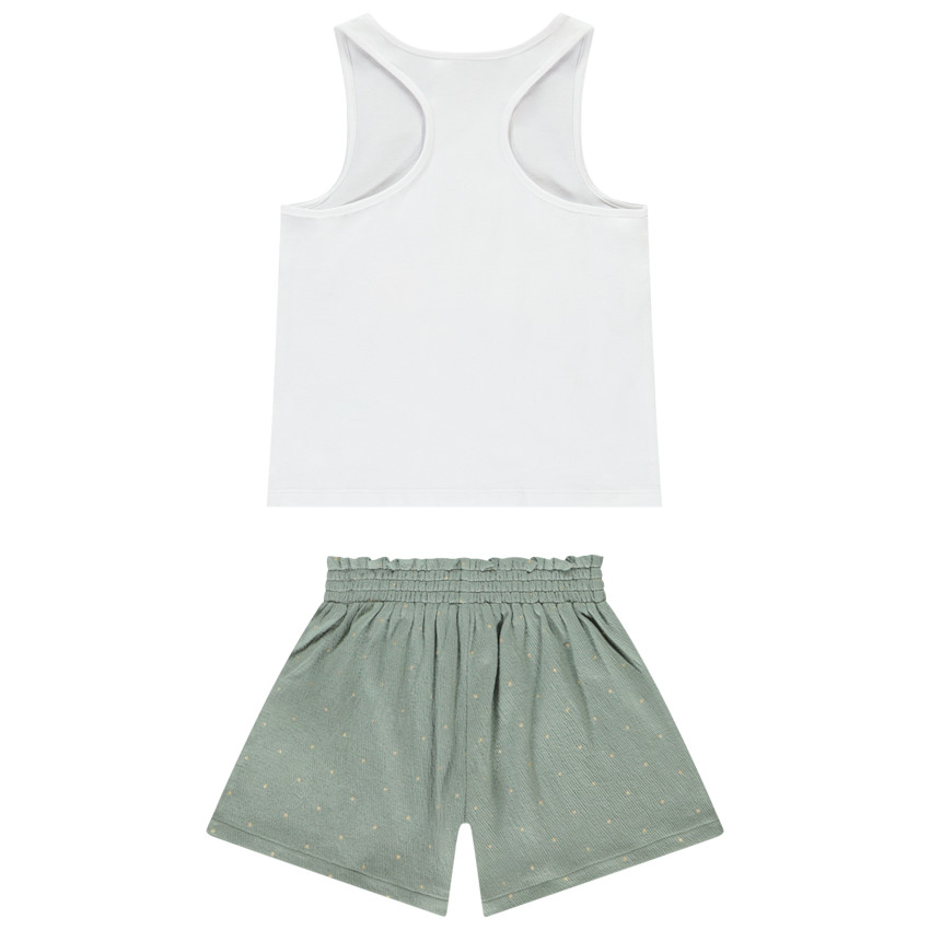 Ensemble 2 pièces avec débardeur à motif tropical pour fille 