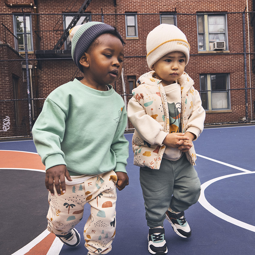 Jogging imprimé fantaisie dinosaures pour bébé garçon 