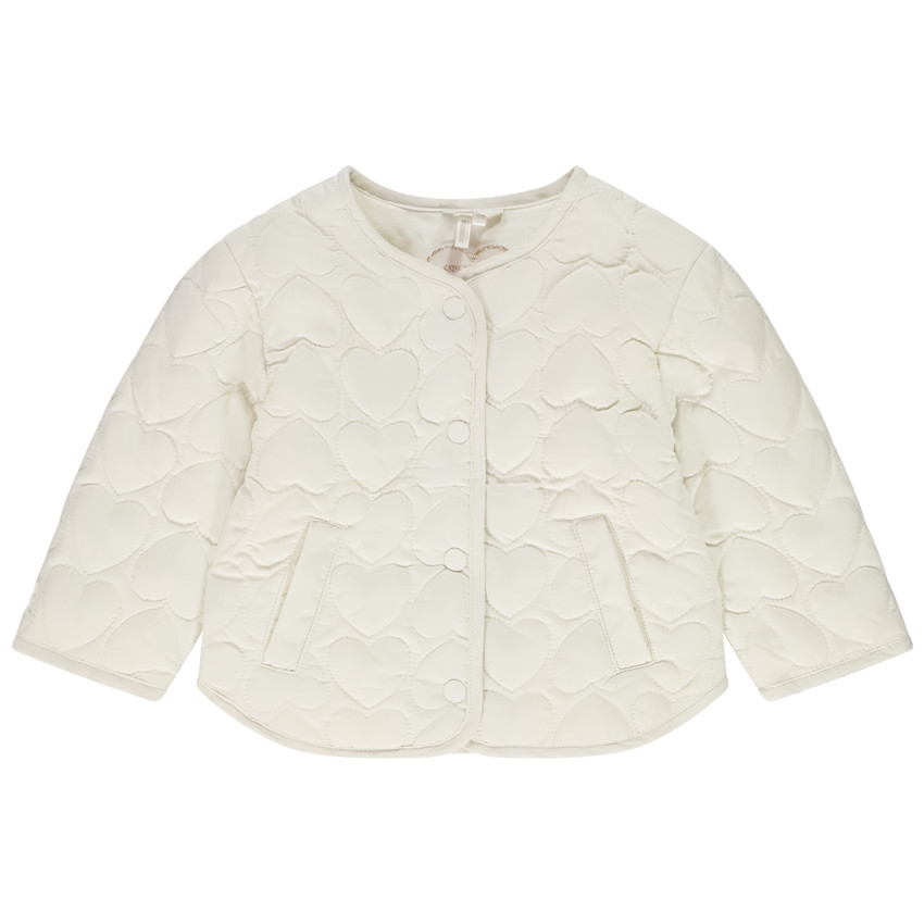 Veste en toile matelassée pour bébé fille 
