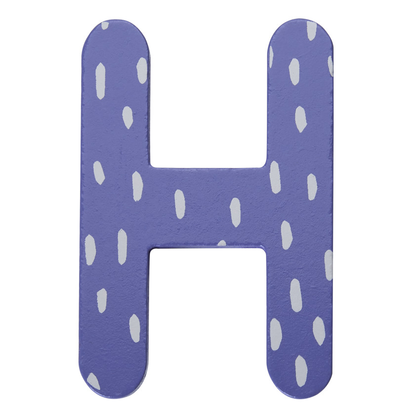Houten decoratieve letter H 