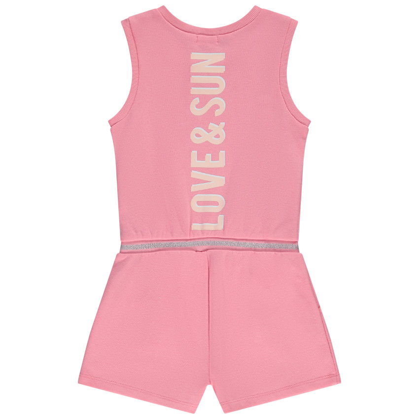 Combishort en molleton avec taille élastiquée pour fille 