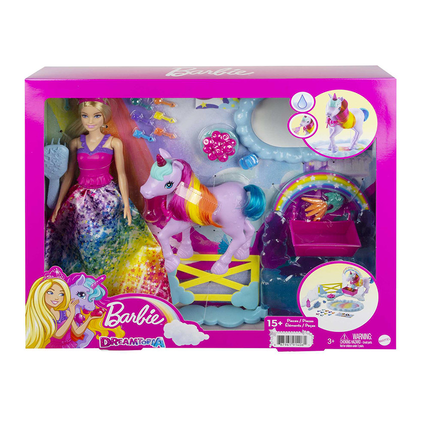 Coffret Princesse Dreamtopia et son Bébé Licorne - Barbie