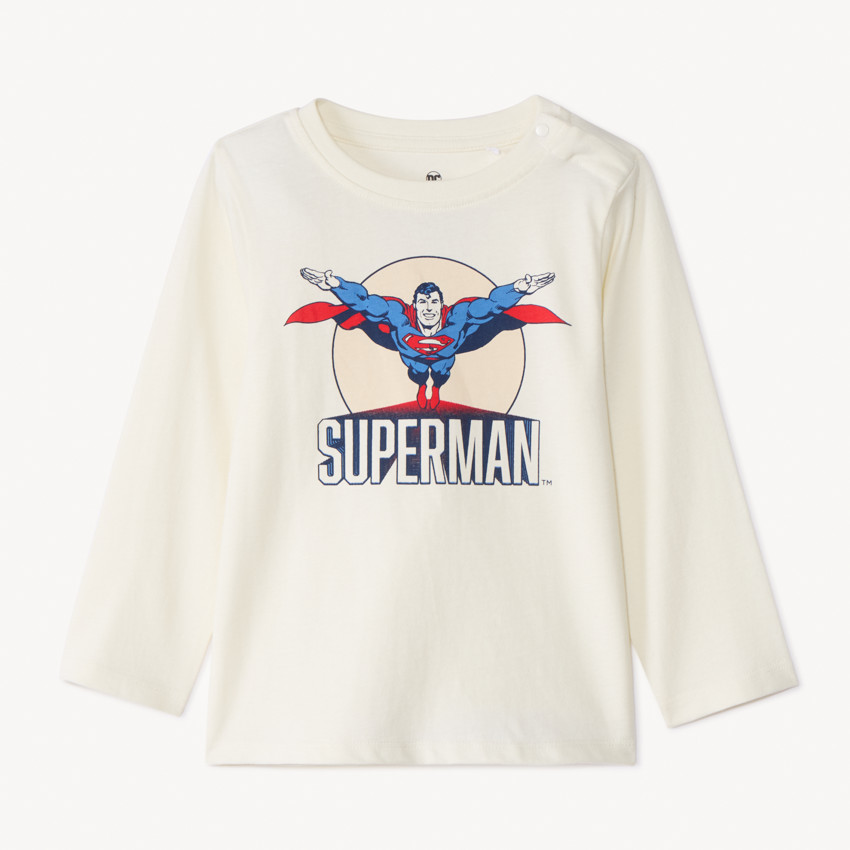 T-shirt manches longues Superman Warner pour bébé garçon 