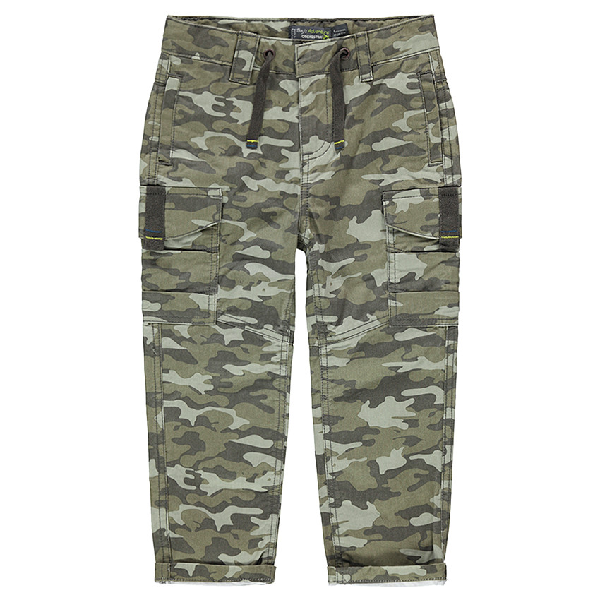 Pantalon à poches style cargo avec motif army all-over 