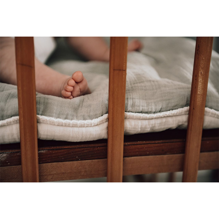 Parktapijt omkeerbaar Faro Warm White/Sage 80x100cm 