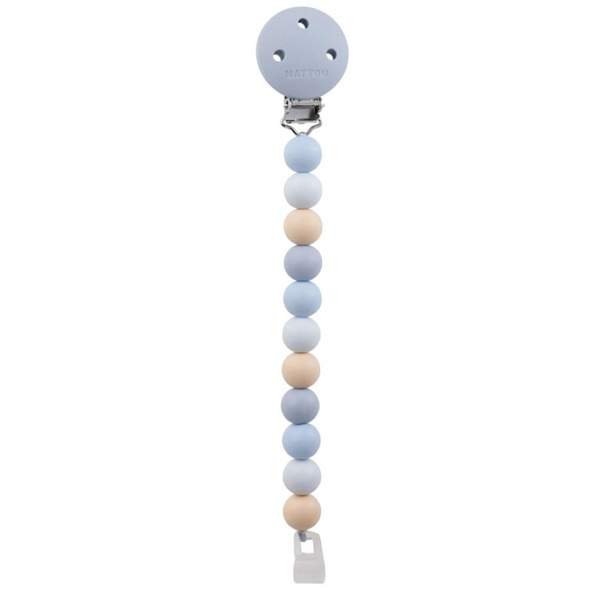Attache-sucette en silicone - Multicouleur/bleu  