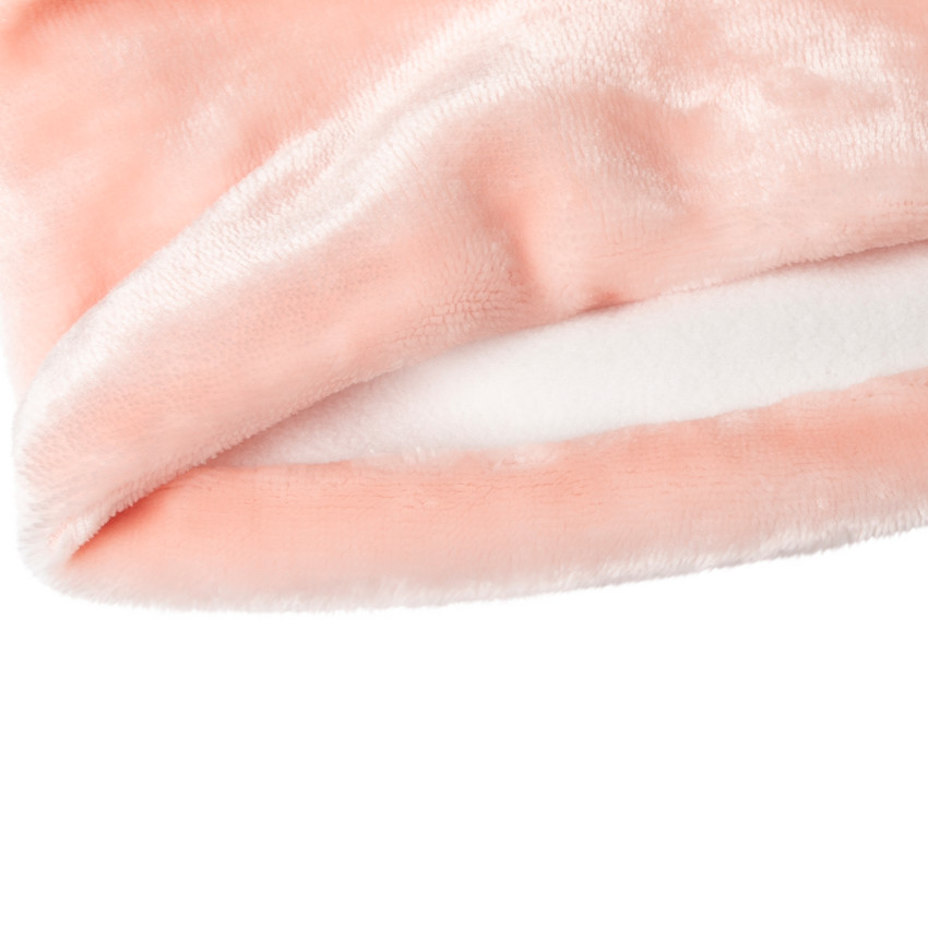 Set van konijntjesmuts en nekwarmer met fleecevoering 