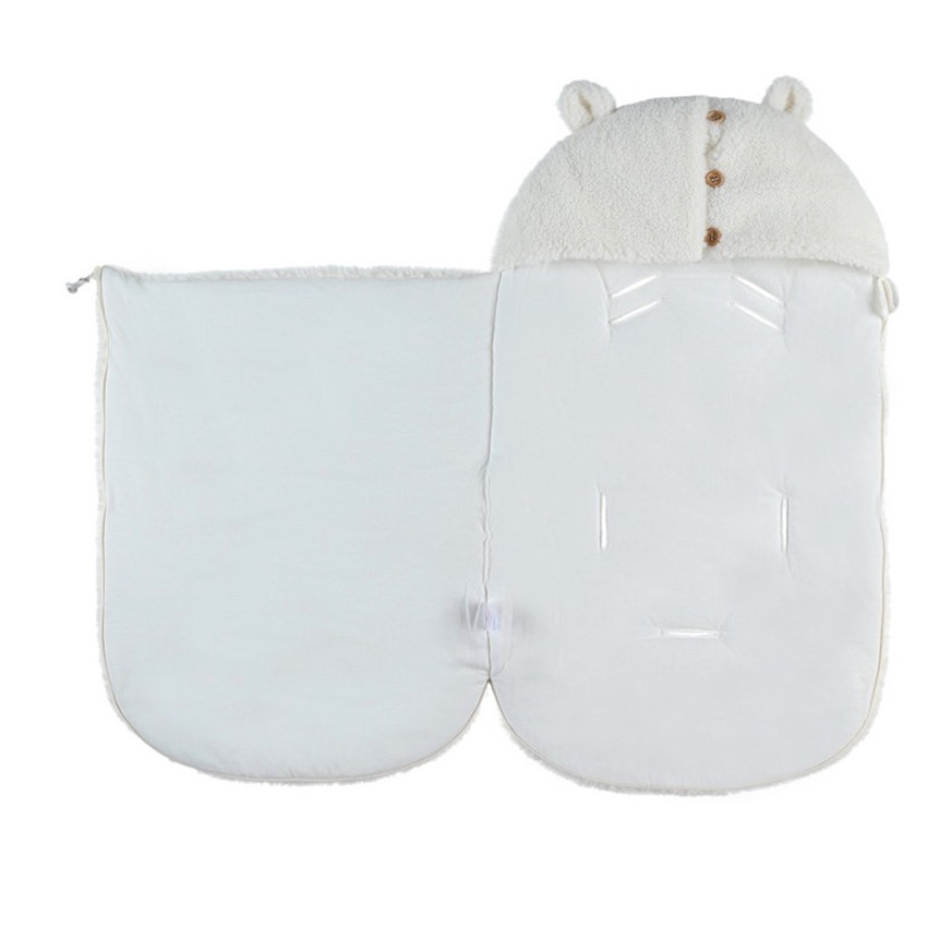 Nid d'ange en Sherpa Mix & Match - Ecru  