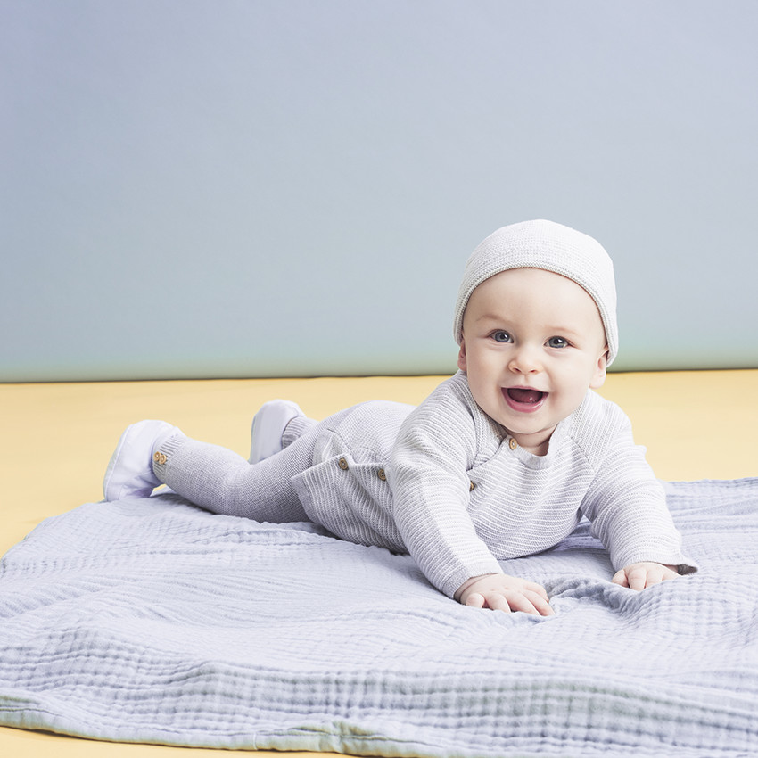 pantoffels van jersey met geborduurde motiefjes 
