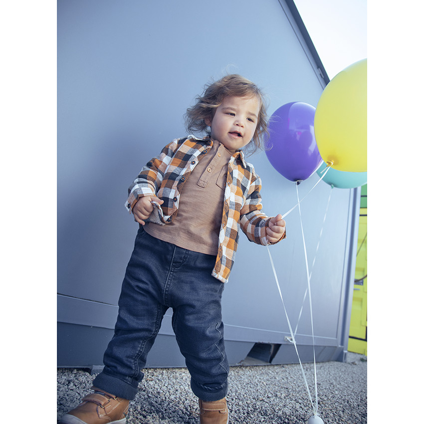 Surchemise à carreaux en flanelle en sherpa 