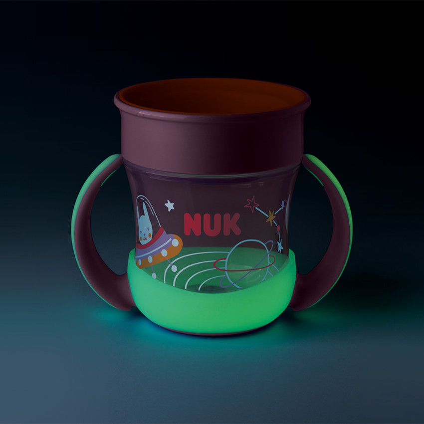 Tasse Mini Magic Cup nuit phosphorescente 160 ml - Rose 