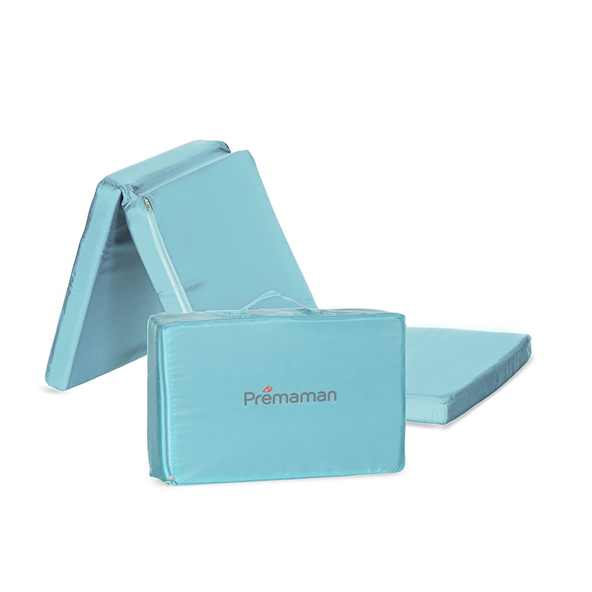 Matelas de lit pliant - Turquoise 