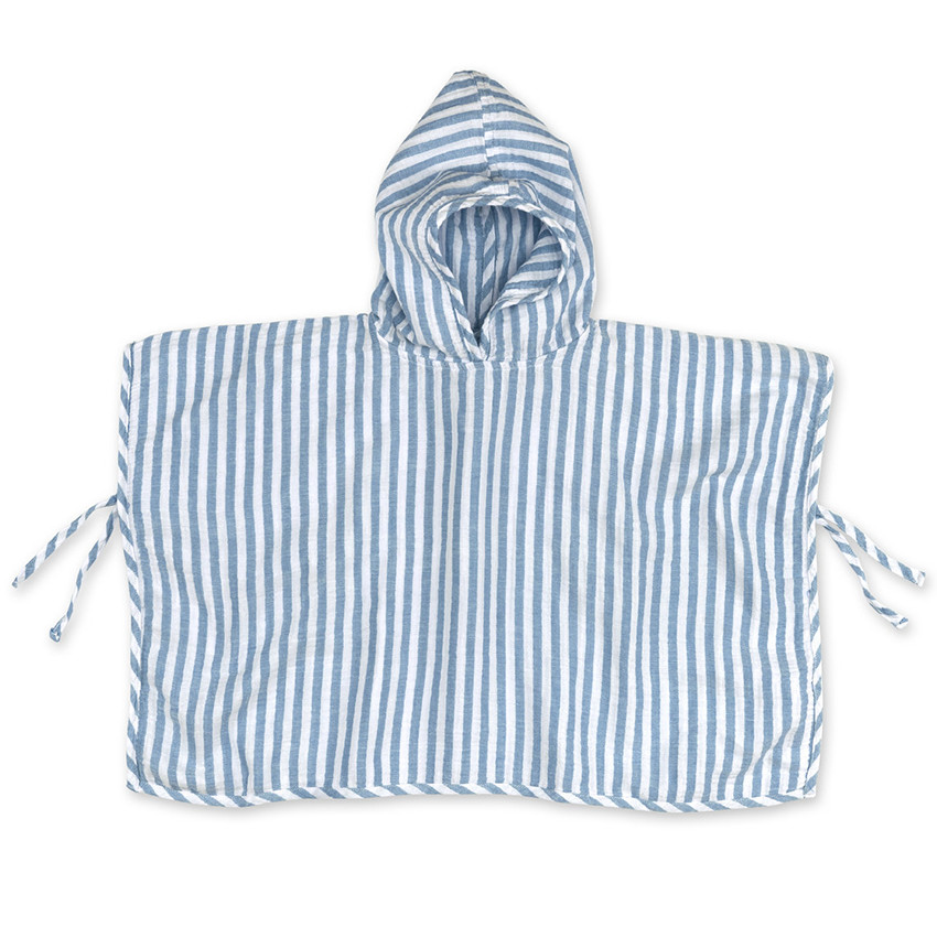 Poncho de bain Gaze de coton Stripe 9/36m Wonder 