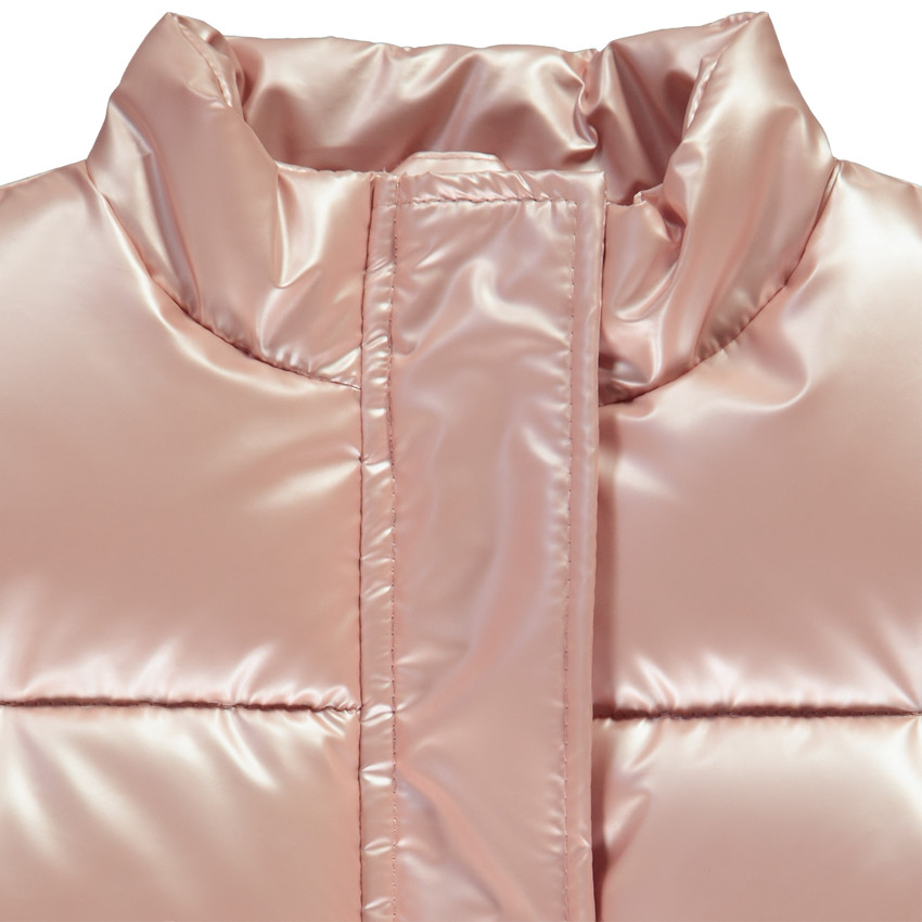 Mouwloze donsjas met iriserend effect voor meisjes 