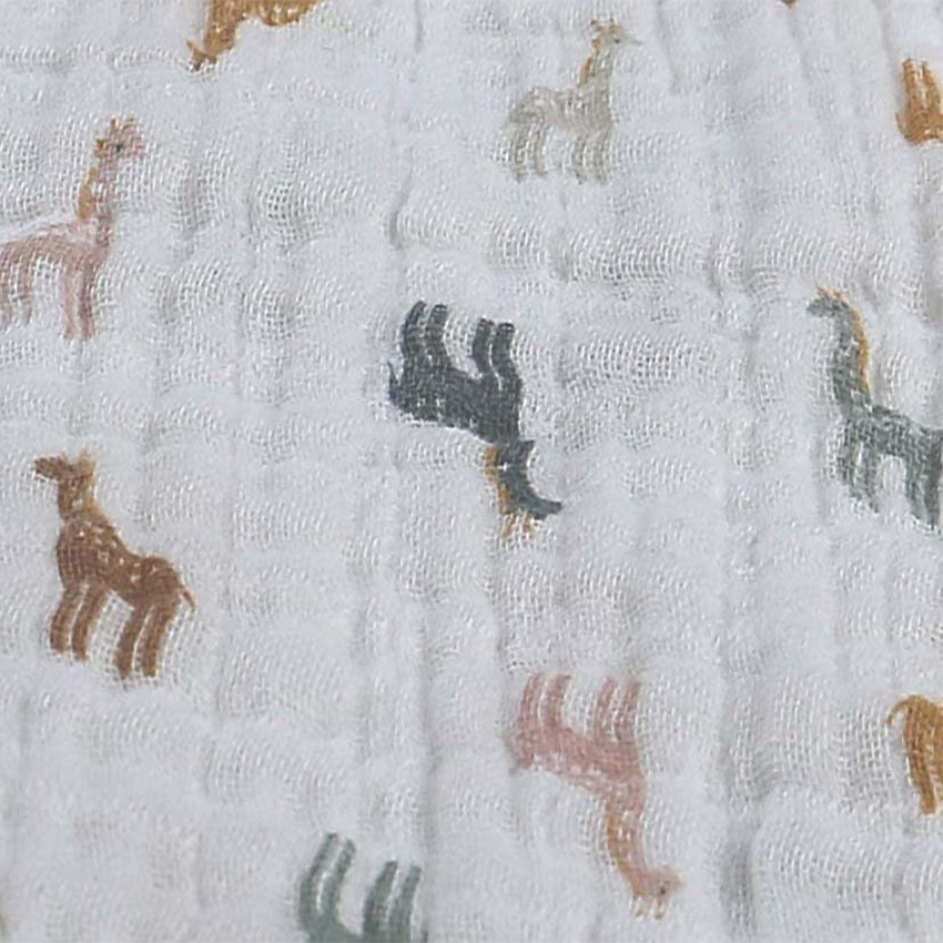 Gigoteuse sans manches en mousseline de coton 90-110 cm - Girafes 