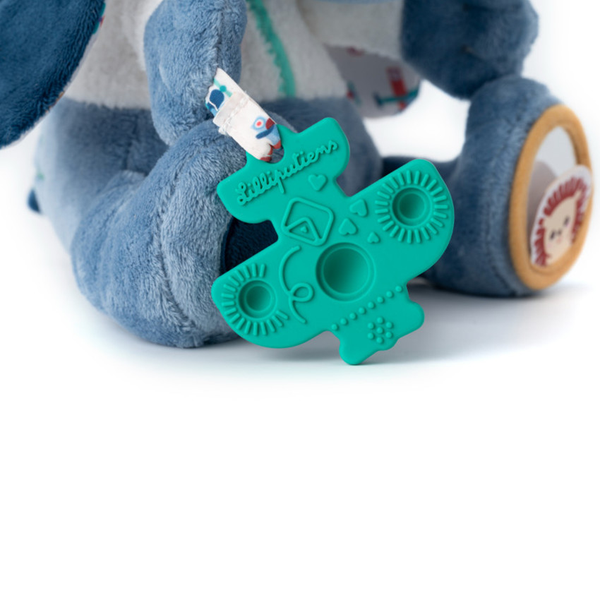 Peluche multi-activités avec anneau dentition Jules le Chien 