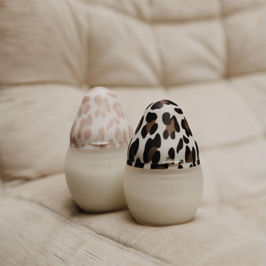 Biberon 240ml anti-colique en silicone Graouu Pink 