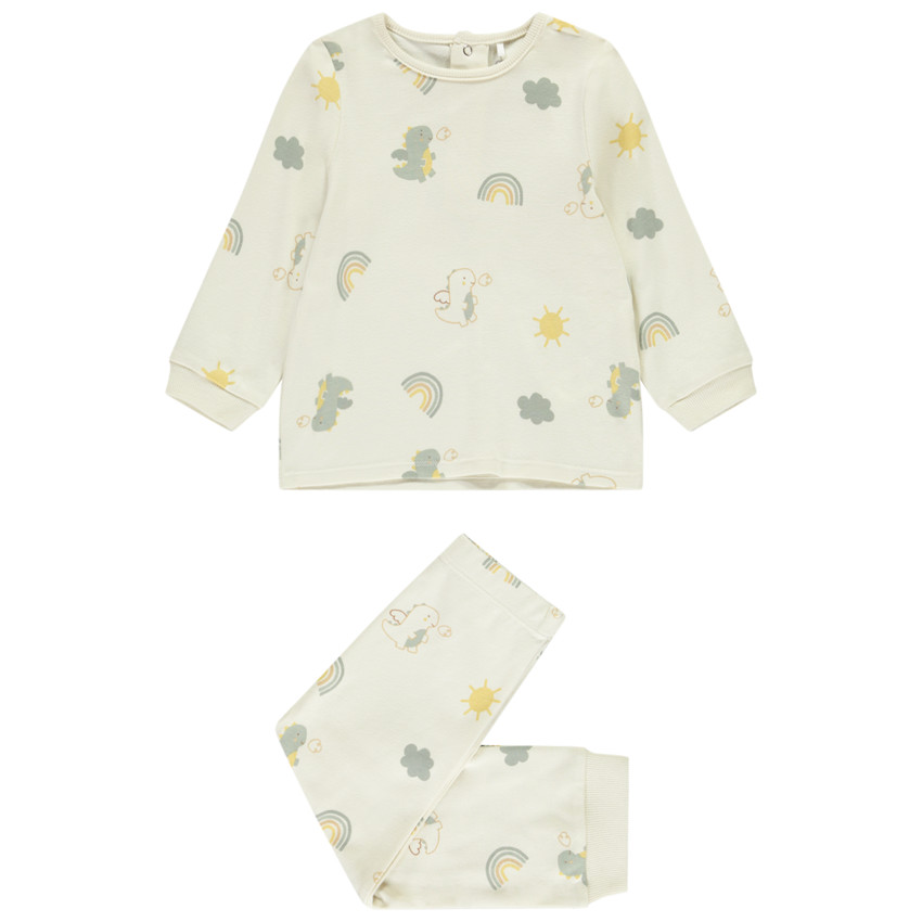 Set van 2-delige pyjama met fantasieprint voor babyjongen met verschillende afwerkingen afhankelijk van de leeftijd 