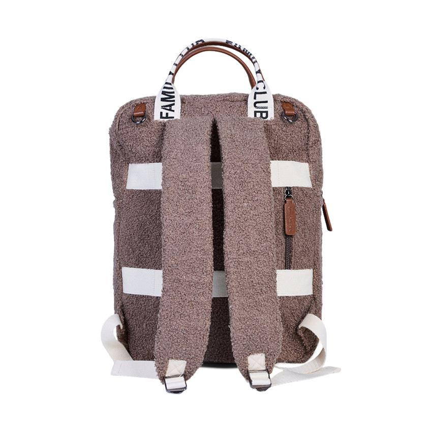 Sac à dos Family Club Signature en teddy soft brown 