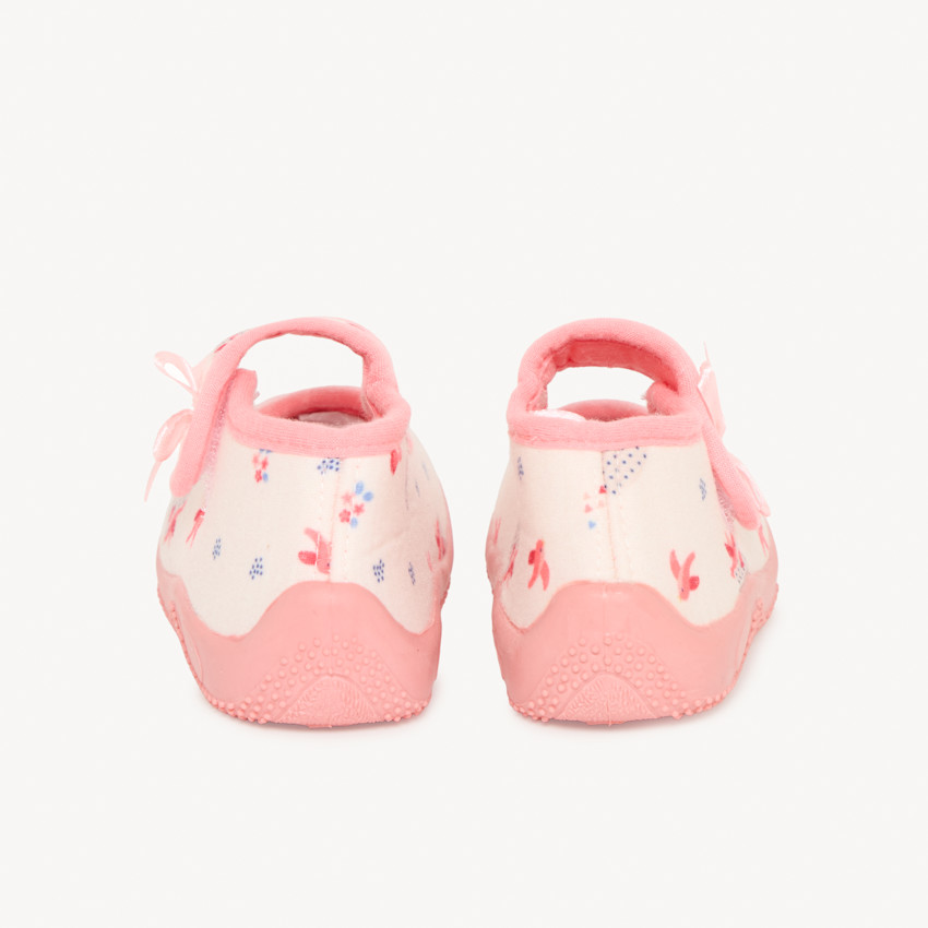 Chaussons babies imprimé fantaisie pour bébé fille 