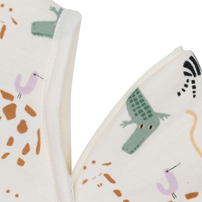 Slaapzak TOG 3 met afneembare mouwen 90 cm Jungle Jambo 