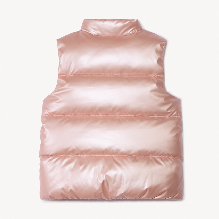 Mouwloze donsjas met iriserend effect voor meisjes 