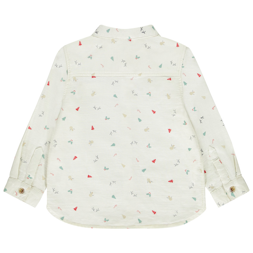 Chemise manches longues imprimé Noël pour bébé garçon 