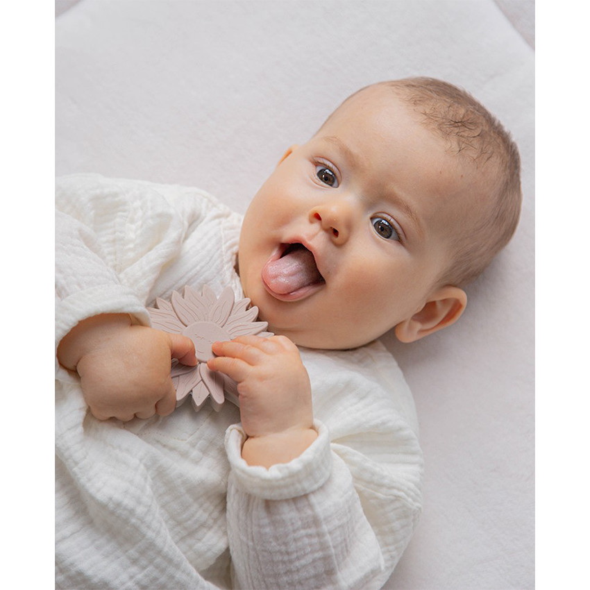 Anneau de dentition silicone Tournesol Nougat 