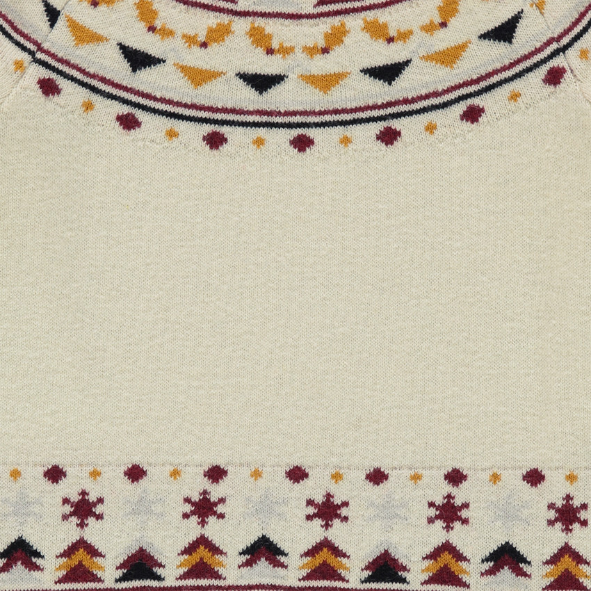 Pull en tricot avec motifs jacquard 
