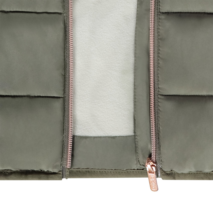 Doudoune matelassée et doublée micropolaire pour fille 