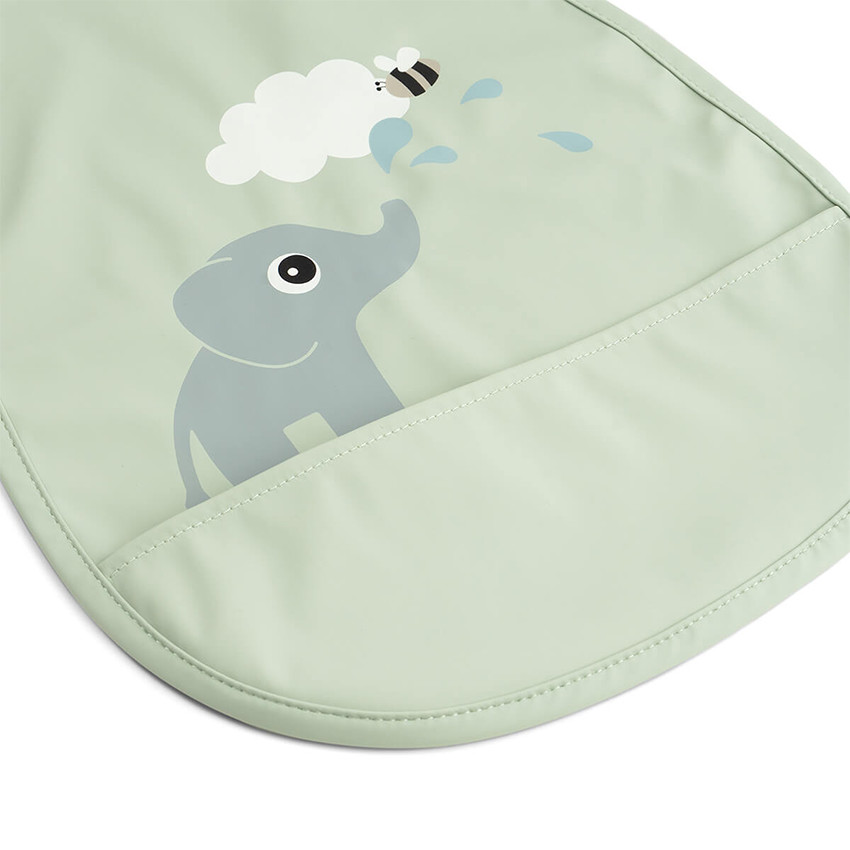 Bavoir élastique avec poche Elphee Vert 