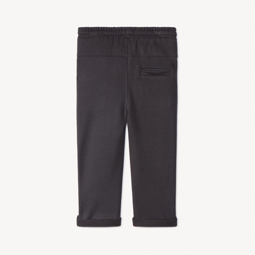 Pantalon de jogging uni en maille piquée pour bébé garçon  
