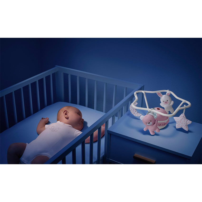 Mobile arc-en-ciel 3 en 1 - Rose 