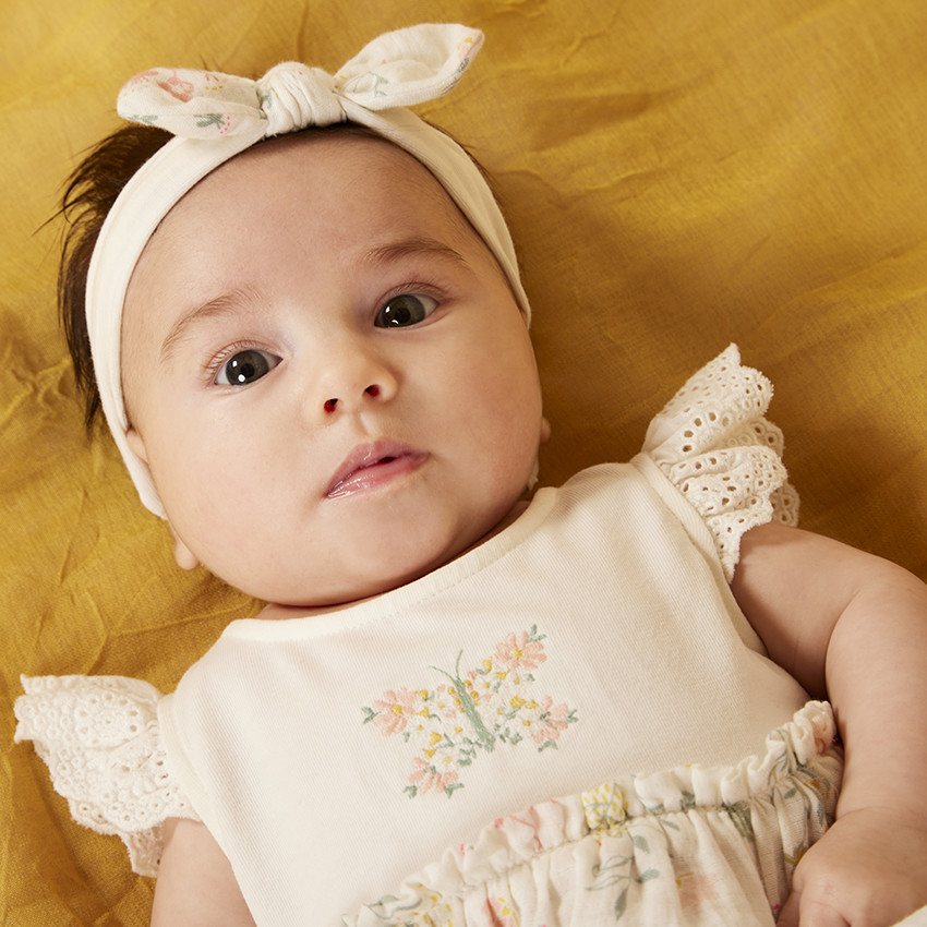 Tweedelig Set Met Bloemenprint Voor Baby Meisje 