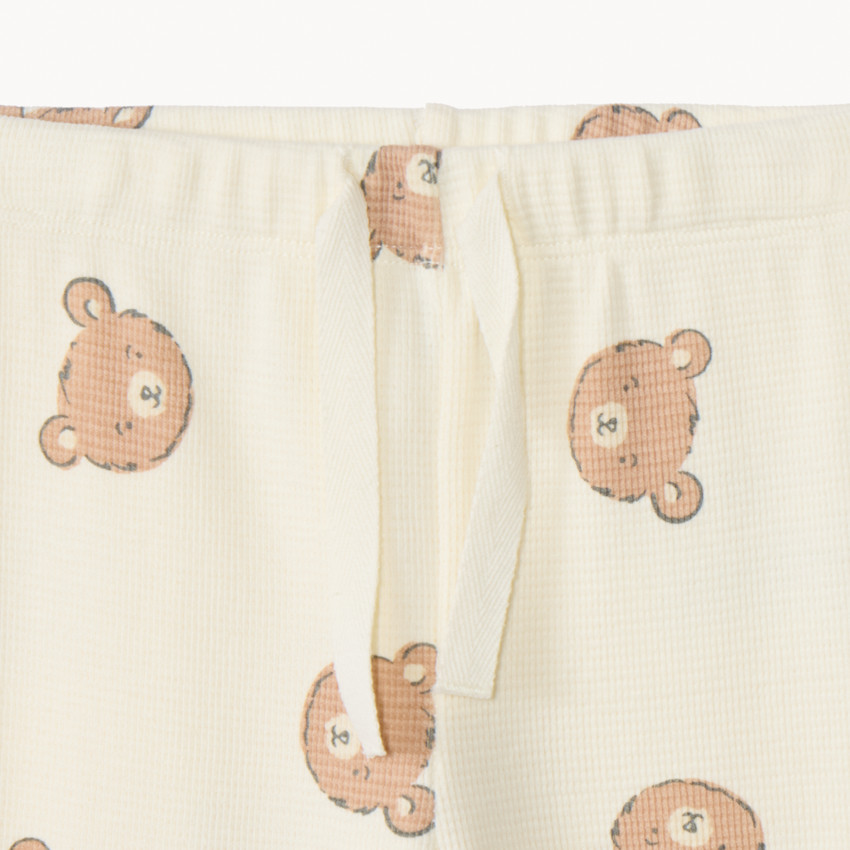 Ensemble jogging ourson en nid d'abeille pour bébé 