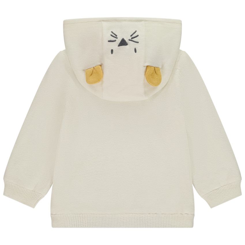 Gilet tricot à capuche ludique tigre pour bébé 