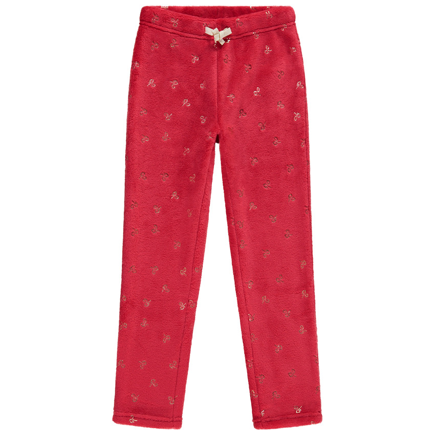 Set pyjama de Noël 2 pièces en sherpa ours polaire pour fille 