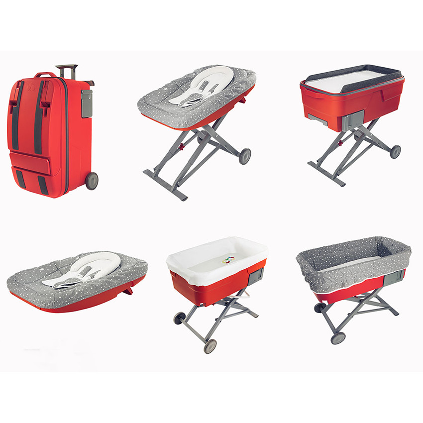 Valise/berceau multi-fontions 6 en 1 - Corail 