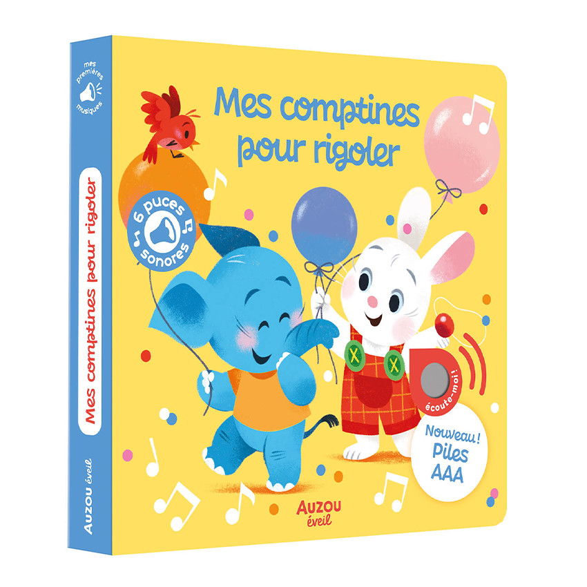 Boek FR soundboek "Mes comptines pour rigoler" 1jaar+ 