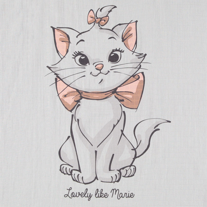 Lot de 3 langes en coton motif Marie Aristochats Disney 
