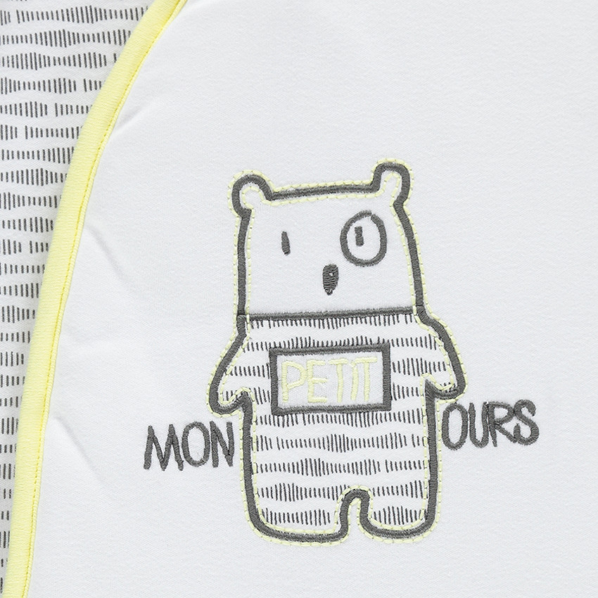 Turbulette sans manches en jersey avec ourson brodé 