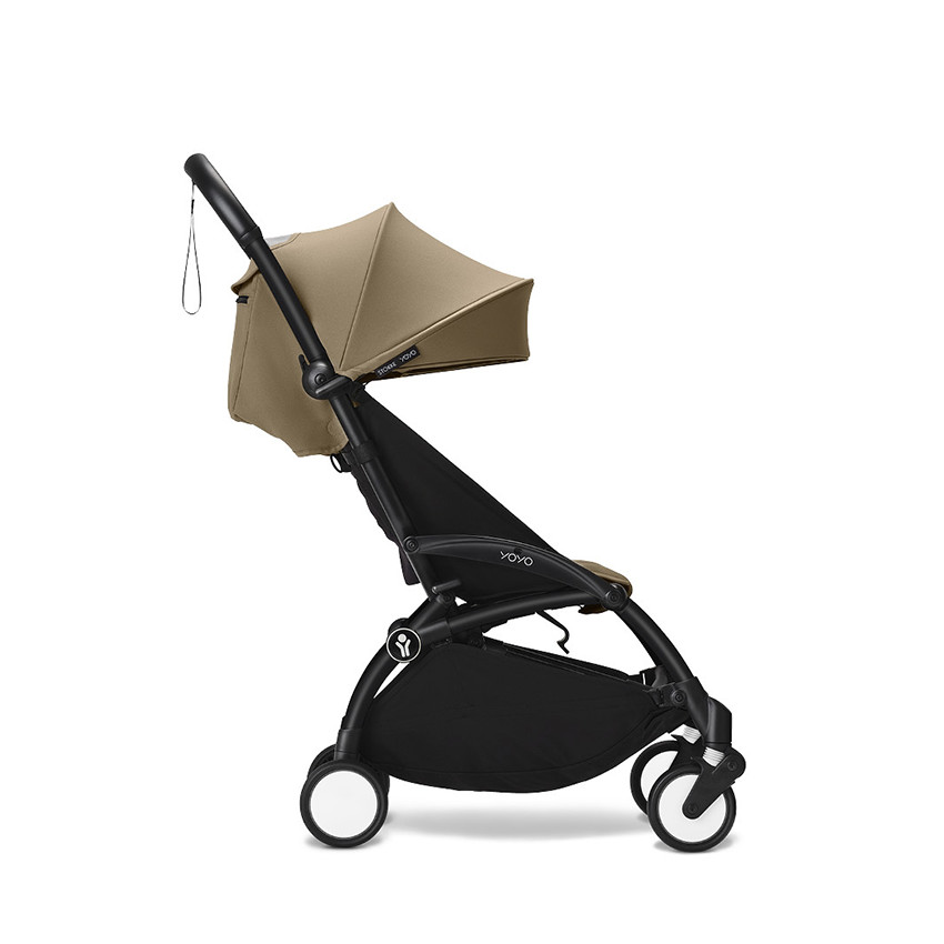 Kinderwagen Stokke® YOYO³ vanaf 6 maanden - Frame zwart/Toffee 