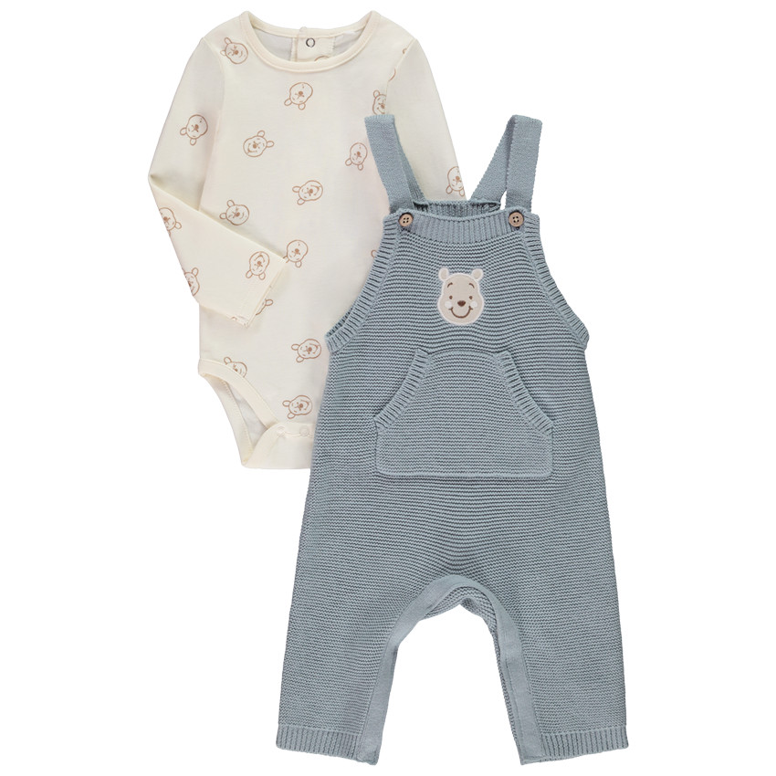 Set van 2 delen met Winnie Disney salopette voor baby jongen 