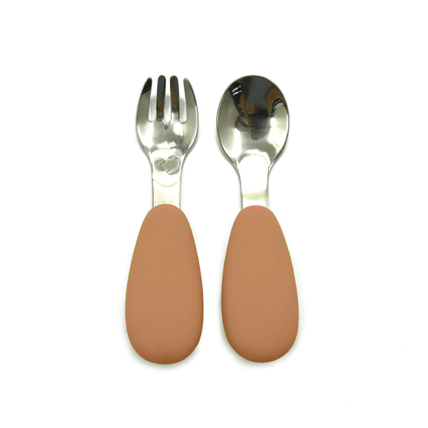 Set de couverts en silicone/inox - Sienna 